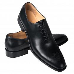 Men's Black Cooper Wholecut Shoe - BLK-COOPER